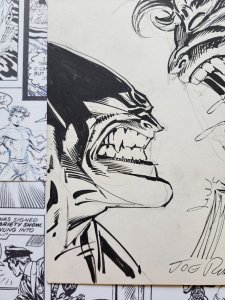 Wolverine vs Sabretooth Original Art by Josef Joe Rubinstein 7 x 10.5 Signed