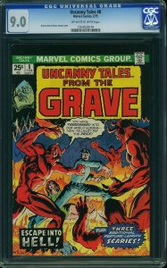 Uncanny Tales #8 (1975) CGC 9.0 VFNM