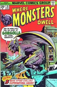 Where Monsters Dwell (1970 series)  #35, Fine- (Stock photo)