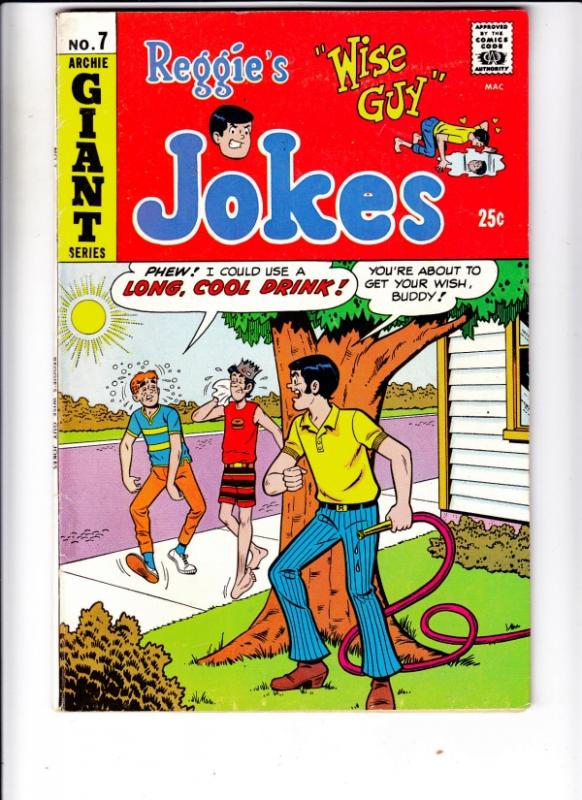 Reggie's Wise Guy Jokes #7 (Aug-69) VF- High-Grade Reggie, Archie, Jughead