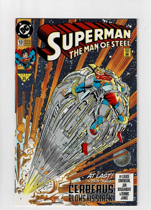 Superman: Man of Steel #13 (1992) A FM Almost Free Cheese 4th Menu Item (d)