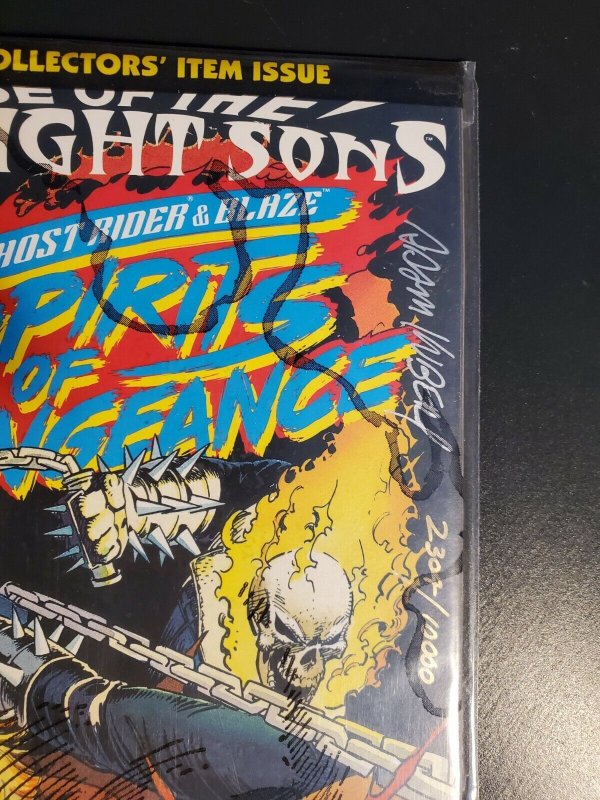 SPIRITS OF VENGEANCE #1 (1992) SIGNED+NUMBERED by ADAM KUBERT! 2304/10000