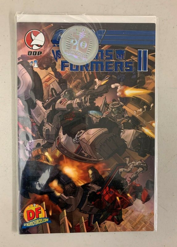 GI Joe vs Transformers II (2nd Series 2004 DDP) #1 DF Blue Foil (of 500) (7.0) 