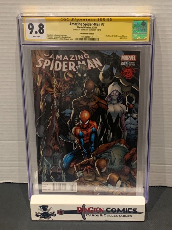Amazing Spider-Man Vol 3 # 7 Decomixado Edition CGC 9.8 SS Humberto Ramos [GC9]