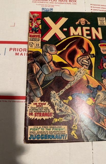 The X-Men #33 (1967)The fearsome Juggernaut