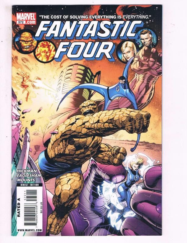 Fantastic Four #572 VF Marvel Comics Comic Book Hickman Torch Thing DE11