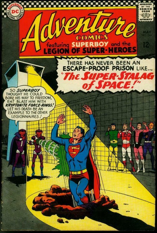 ADVENTURE COMICS #344 1966-SUPERBOY LEGION SUPER-HEROES VG/FN 