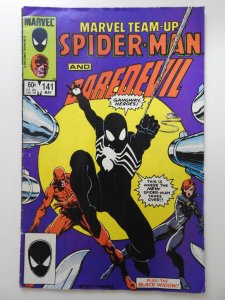 Marvel Team-Up #141 Direct Edition (1984) Early Black Suit VG- Condition!