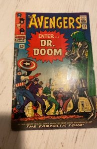 The Avengers #25 (1966) 1st Dr Doom in this title Kirby /Lee