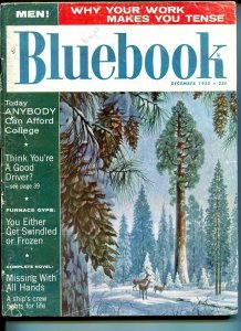 BLUE BOOK PULP-DECEMBER-1955-G/VGLEWICKI COVER-CAMERON-JOHNSTONE-APPELL G/VG