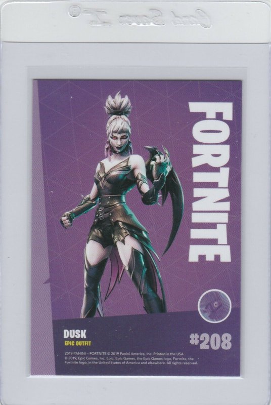 Fortnite Dusk 208 Epic Outfit Panini 2019 trading card series 1