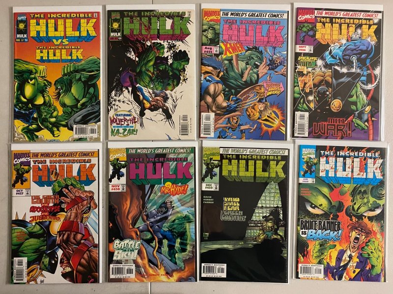 Incredible Hulk comics lot #436-474 + 1 ann + 1 spec w/variant 40 diff (1995-99)