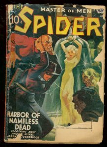 THE SPIDER JAN 1941-BOUND BABE- HARBOR NAMELESS DEAD FR/G