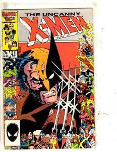 Uncanny X-Men # 211 FN/VF Marvel Comic Book Wolverine Sabretooth Storm J321