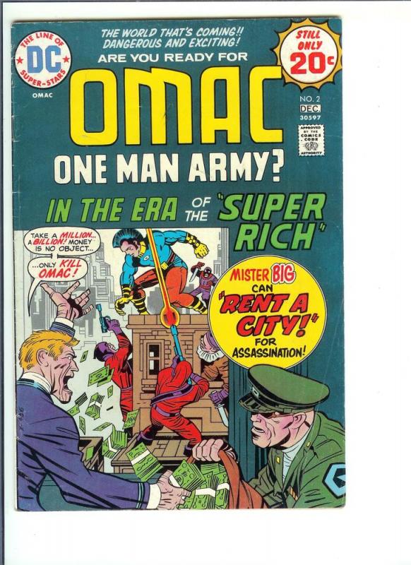 Omac, #2, - Bronze Age - Vol. 1, Nov/Dec., 1974 (VF)