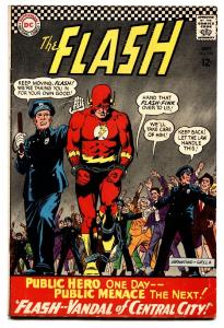FLASH #164-Flash in Handcuffs- comic book DC SILVER AGE