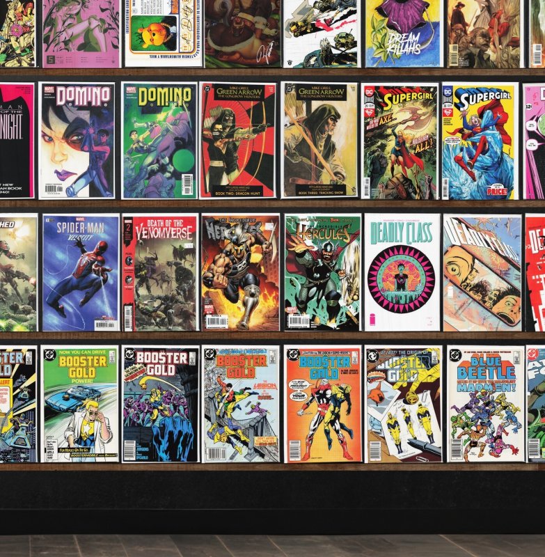 Huge Lot 150+ Comics with Blue Devil, Booster Gold, Blue Beetle & More!