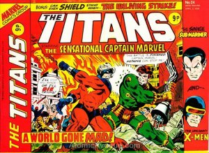 Titans, The (Marvel UK) #24 POOR ; Marvel UK | low grade comic Captain Marvel X-