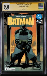 ABSOLUTE BATMAN #1 1ST PRINT DC CGC/RAW CVR PICK SCOTT SNYDER SIGNED PRESALE NM