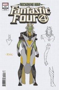 FANTASTIC FOUR 42 SILVA CONCEPT ART VARIANT (NEAR MINT)