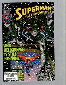 12 Superman Action Comics # 663 664 665 666 667 668 669 670 671 672 673 674 GK50