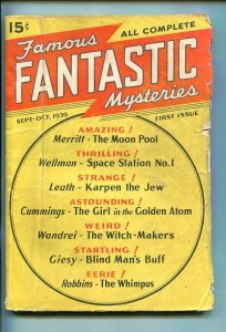 FAMOUS FANTASTIC MYSTERIES-SEPT-1939-PULP-SOUTHERN STATES PEDIGREE-vg