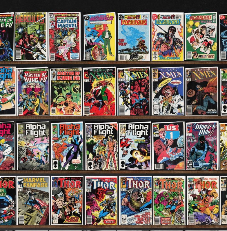 Huge Lot 140+ Comics with Iron Man, Warlord, Alpha Flight, Thor & More!