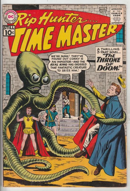 Rip Hunter Time Master #3 (Aug-61) VF/NM High-Grade Rip Hunter, Jeff, Bonnie