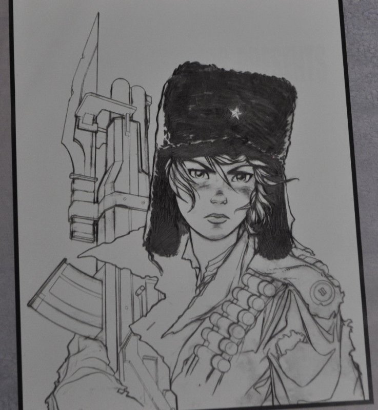 THE RED STAR:NOKGORKA HARD COVER SIGNED SKETCH EDTION OOP NM