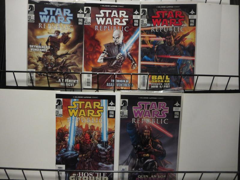 Star Wars Comics Republic 59-63 Obi-Wan Anakin Ventress Asajj Quin F-VF + better