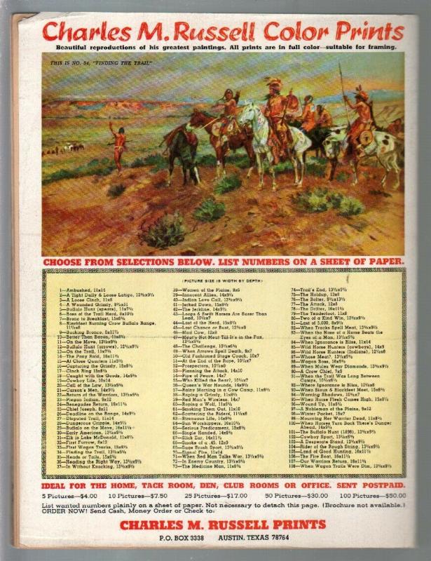 True West 8/1972-Western-cattle drives-Walt Coburn-Annie Sylvester-pulp thril...