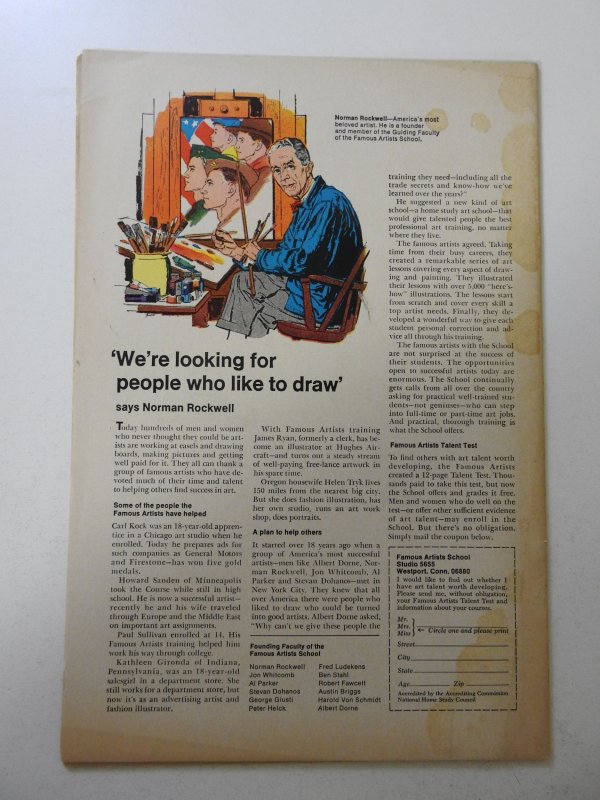 Fantastic Four #73 (1968) VG Cond moisture stain, centerfold detached top staple