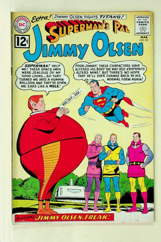 Superman's Pal Jimmy Olsen #59 (Mar 1962; DC) - Very Good 