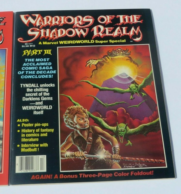 Lot/3 Warriors of the Shadow Realm #11,12,13 VF/VF+ High Grade Marvel Magazines 