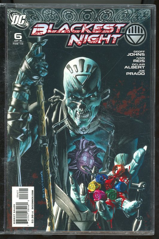 Blackest Night #6 Variant Cover (2010) William Hand