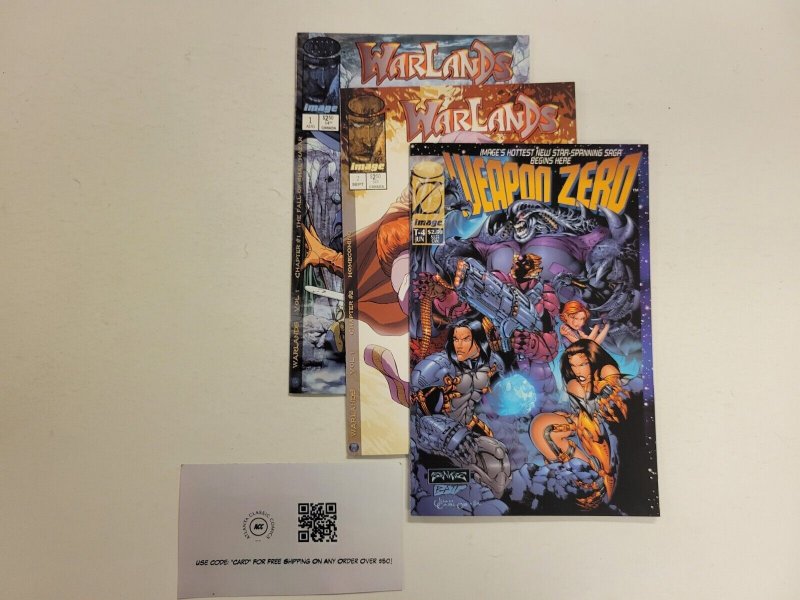 3 Image Comics #1 2 Warlands + #T-4 Weapon Zero 83 TJ9
