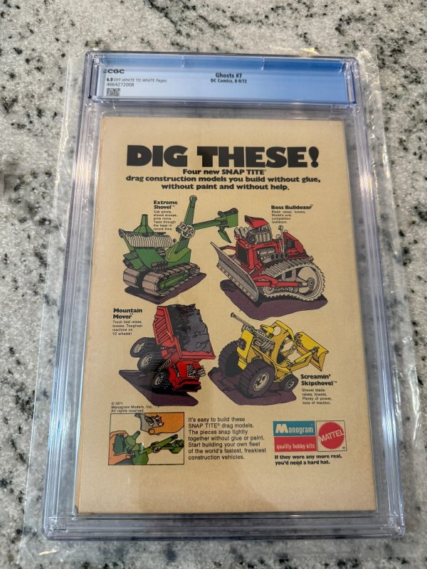 Ghosts # 7 CGC Graded 6.0 DC Comic Book 1972 Horror Monster JH21