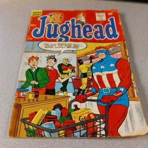 Jughead #132 Archies Pal betty and Veronica comc Black Hood Fly MLJ heroes cvr