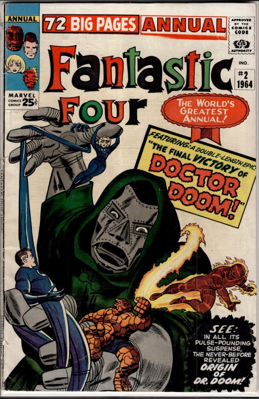 Fantastic Four Annual #2 (1964) First Boris! see description