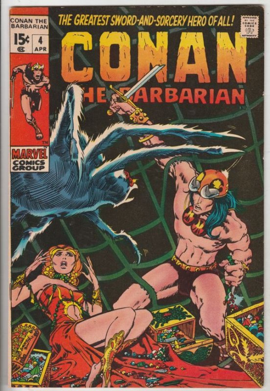 Conan the Barbarian #4 (Apr-71) VF/NM- High-Grade Conan the Barbarian