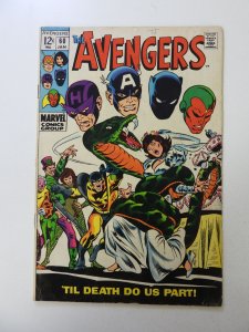 The Avengers #60 (1969) FN- condition ink front cover