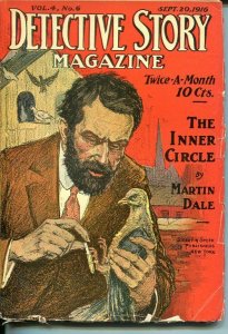 DETECTIVE STORY MAGAZINE-SEPT 20 1916-MARTIN DALE-CAMPBELL-GREY-good minus  G-