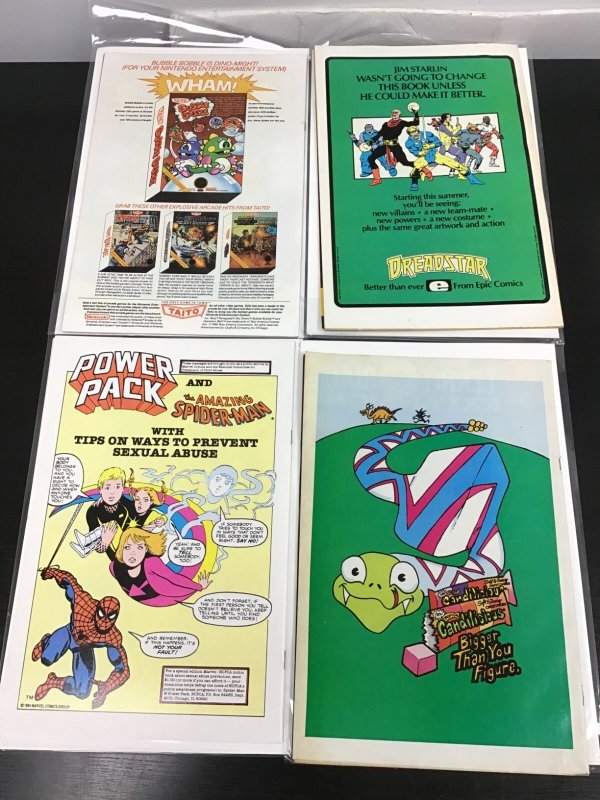 4PC UNCANNY X-MEN LOT (6.0 OB) #186, 206, 235, 240!! 1986