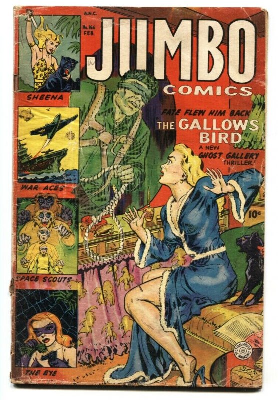 Jumbo Comics #166 Horror issue-GGA leggy cover! Rare late issue