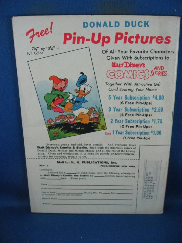 WALT DISNEY COMICS STORIES 80  F BARKS  DELL 1947