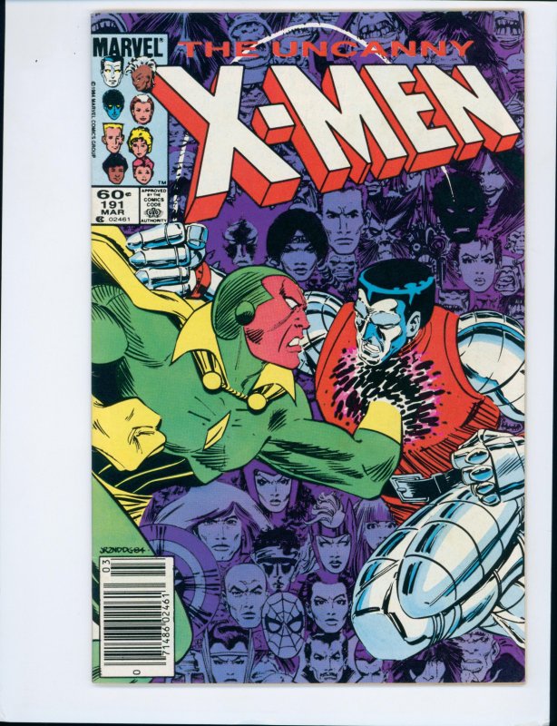 The Uncanny X-Men #191 (1985) Newsstand 1st appearance of Nimrod