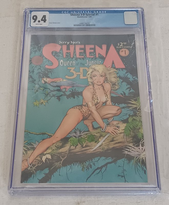 Sheena 3-D Special #1 (1985) CGC 9.4 Dave Stevens