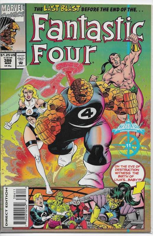 Fantastic Four   vol. 1   #386 FN (Starblast 11) DeFalco/Ryan, Namor