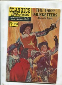 CLASSICS ILLUSTRATED #1 REPRINT - THE THREE MUSKETEERS! - (5.5) 1971 