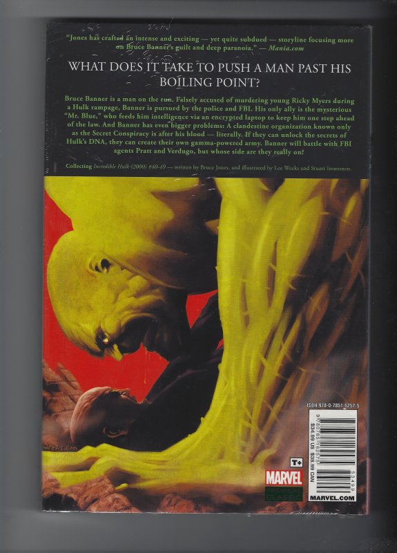 THE INCREDIBLE HULK BOILING POINT HARDCOVER